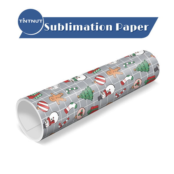 Tintnut Christmas Sublimation Ink Transfer Sheets,Pink Christmas Sublimation Pattern Transfer Paper Compatible with Cricut for DIY Mugs,T-Shirts and Easy to use Weed.