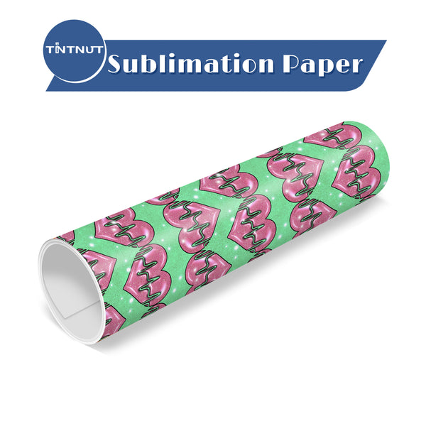 Tintnut Nurses Day Sublimation Transfer Paper,Pink And Grass Green Sublimation Transfer Sheets Compatible with Cricut for DIY Mugs,T-Shirts and Easy to use Transfer.