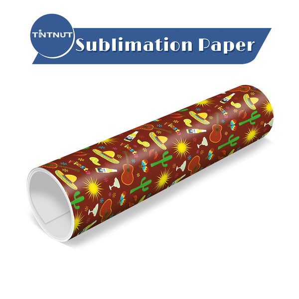 Tintnut Mexican Classic Sublimation Transfer Paper,Brown Guitar Sublimation Transfer Sheets Compatible with Cricut for DIY Mugs,T-Shirts and Easy to use Transfer.
