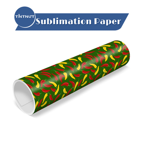 Tintnut Mexican Classic Sublimation Transfer Paper,Green Chili Peppers Sublimation Transfer Sheets Compatible with Cricut for DIY Mugs,T-Shirts and Easy to use Transfer.