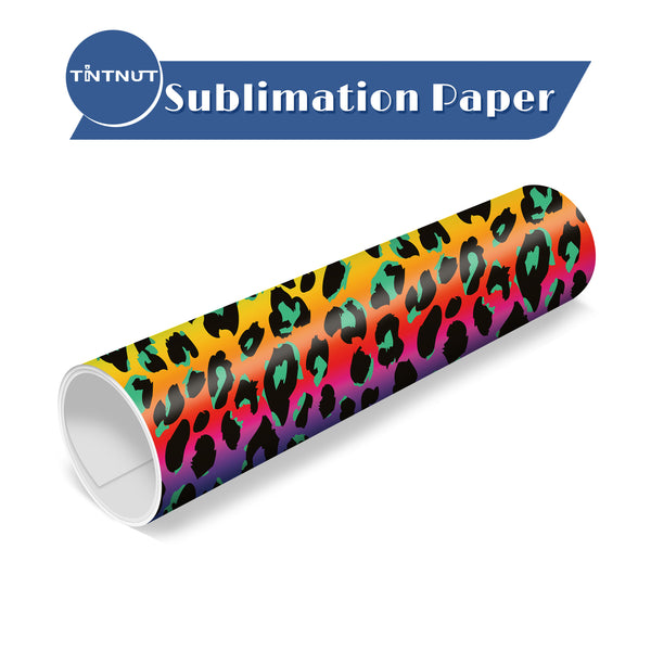 Tintnut Leopard Print Pattern Sublimation Ink Transfer Sheets,Boho Leopard Sublimation Transfer Paper Compatible with ALL Machine and Easy to use Weed.