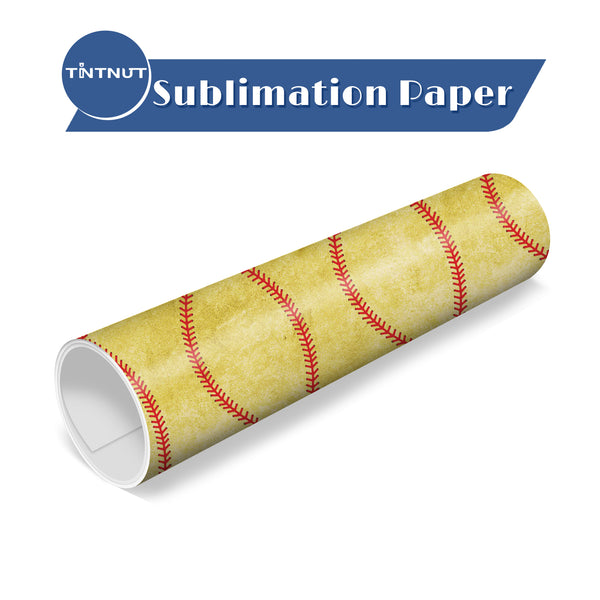 Tintnut Baseball Pattern Sublimation Transfer Paper,Sport Style Sublimation Transfer Sheets Compatible with Cricut for DIY Mugs,T-Shirts and Easy to use Weed.