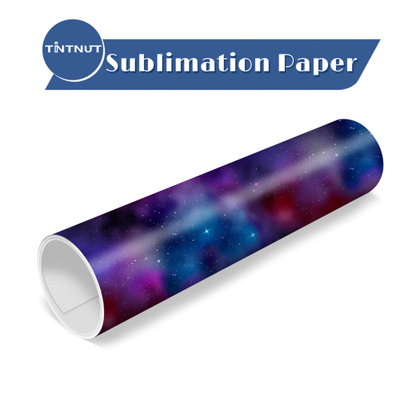Tintnut Watercolor Sky Sublimation Transfer Paper，Colorful Purple Sublimation Transfer Sheets Compatible with ALL Machine and Easy to use Weed