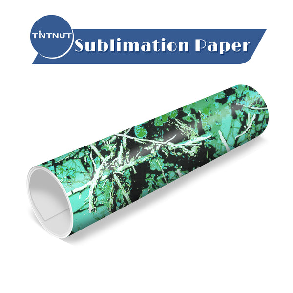 Tintnut Real Tree Sublimation Transfer Paper,Leaves Sublimation Pattern Transfer Sheets Compatible with ALL Machine and Easy to use Weed.