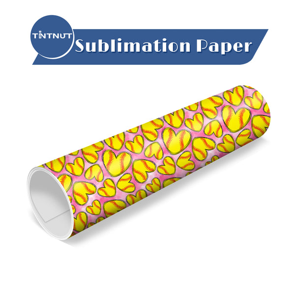 Tintnut Baseball Pattern Sublimation Transfer Paper,Sport Style Sublimation Transfer Sheets Compatible with ALL Machine and Easy to use Transfer.