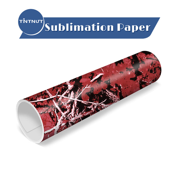 Tintnut Real Tree Sublimation Transfer Paper,Leaves Sublimation Pattern Transfer Sheets Compatible with ALL Machine and Easy to use Transfer.