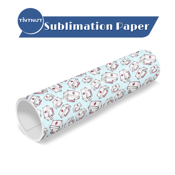 Tintnut Nurse Theme Sublimation Pattern Transfer Paper,Sublimation Transfer Sheets Compatible with ALL Machine and Easy to use Transfer.
