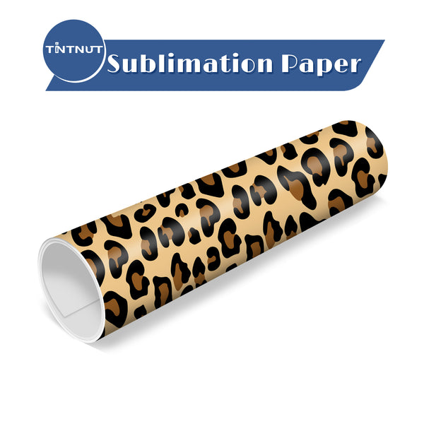 Tintnut Leopard Print Pattern Sublimation Ink Transfer Sheets,Leopard Pattern Sublimation Transfer Paper Compatible with ALL Machine and Easy to use Weed.