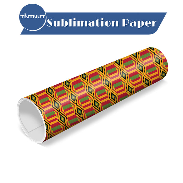 Tintnut African characteristic patterns Sublimation Transfer Paper,Sublimation Transfer Sheets Compatible with ALL Machine and Easy to use Transfer.