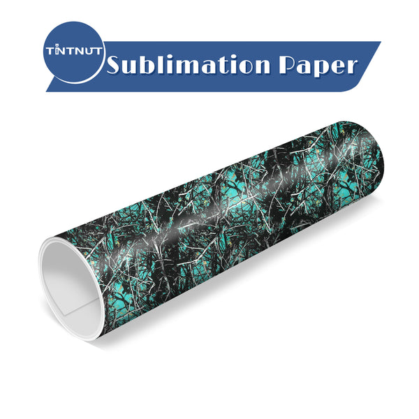 Tintnut Real Tree Sublimation Transfer Paper,Leaves Pattern Sublimation Transfer Sheets Compatible with ALL Machine and Easy to use Weed.
