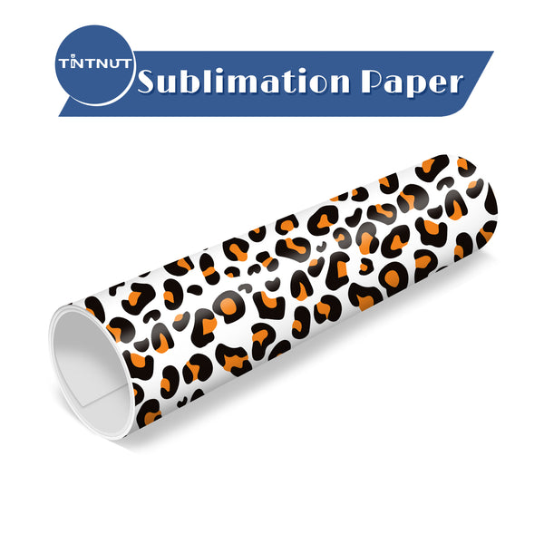 Tintnut Leopard Print Pattern Sublimation Transfer Sheets,Leopard Pattern Sublimation Transfer Paper Compatible with ALL Machine and Easy to use Transfer.