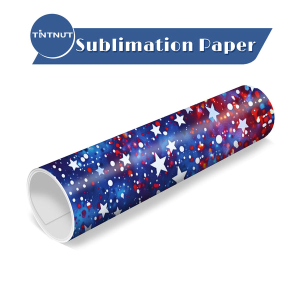 Tintnut American Flag Pattern Sublimation Transfer Paper,Leopard Flag Sublimation Ink Transfer Sheets Compatible with ALL Machine and Easy to use Weed.