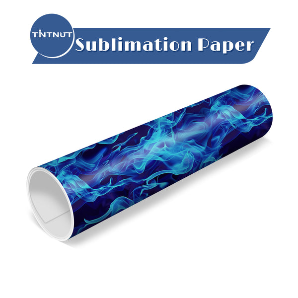 Tintnut Flame Pattern Sublimation Transfer Paper,Colorful Sublimation Ink Transfer Sheets Compatible with ALL Machine and Easy to use Transfer.