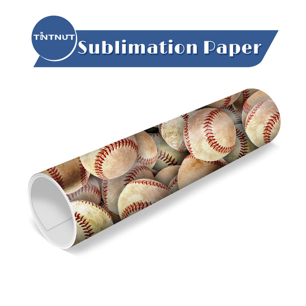 Tintnut Baseball Pattern Sublimation Transfer Paper,Sport Style Sublimation Ink Transfer Sheets Compatible with ALL Machine and Easy to use Transfer.