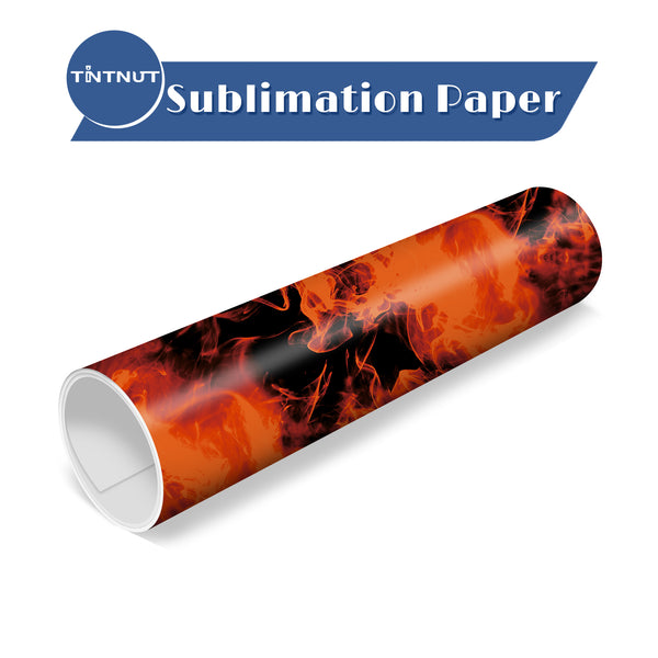 Tintnut Flame Pattern Sublimation Ink Transfer Sheets,Colorful Sublimation Sublimation Transfer Paper Compatible with ALL Machine and Easy to use Transfer.