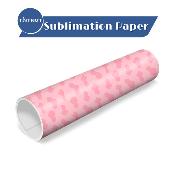 Tintnut Cow Pattern Sublimation Transfer Paper,Cow Sublimation Ink Transfer Sheets Compatible with ALL Machine and Easy to use Weed.