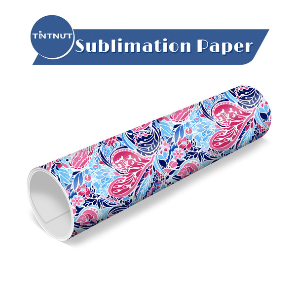 Tintnut Watercolor flowers Sublimation Transfer Paper,Floral Pattern Sublimation Ink Transfer Sheets Compatible with ALL Machine and Easy to use Weed.