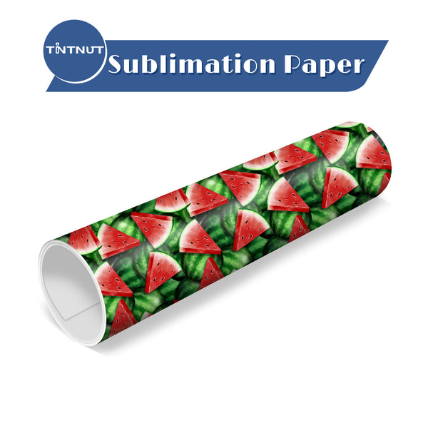 Tintnut Watermelon Sublimation Transfer Paper,Watermelon Pattern Sublimation Transfer Sheets Compatible with Cricut for DIY Mugs,T-Shirts and Easy to use Weed.