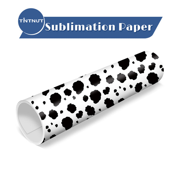 Tintnut Cow Pattern Sublimation Transfer Paper,Cow Sublimation Ink Transfer Sheets Compatible with ALL Machine and Easy to use Transfer.