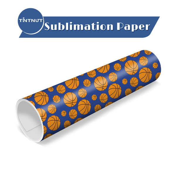 Tintnut Basketball Sublimation Pattern Transfer Paper,Sport Style Sublimation Transfer Sheets Compatible with Cricut for DIY Mugs,T-Shirts and Easy to use Transfer.