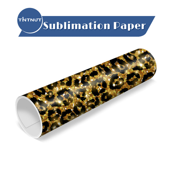 Tintnut Leopard Print Pattern Sublimation Ink Transfer Sheets,Leopard Pattern Sublimation Transfer Paper Compatible with Cricut for DIY Mugs,T-Shirts and Easy to use Weed.