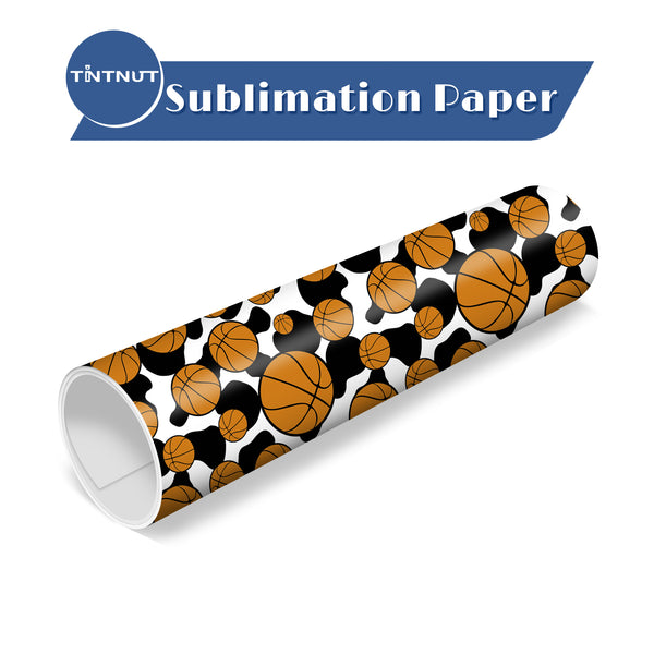 Tintnut Basketball Sublimation Pattern Transfer Paper,Sport Style Sublimation Transfer Sheets Compatible with Cricut for DIY Mugs,T-Shirts and Easy to use Weed.