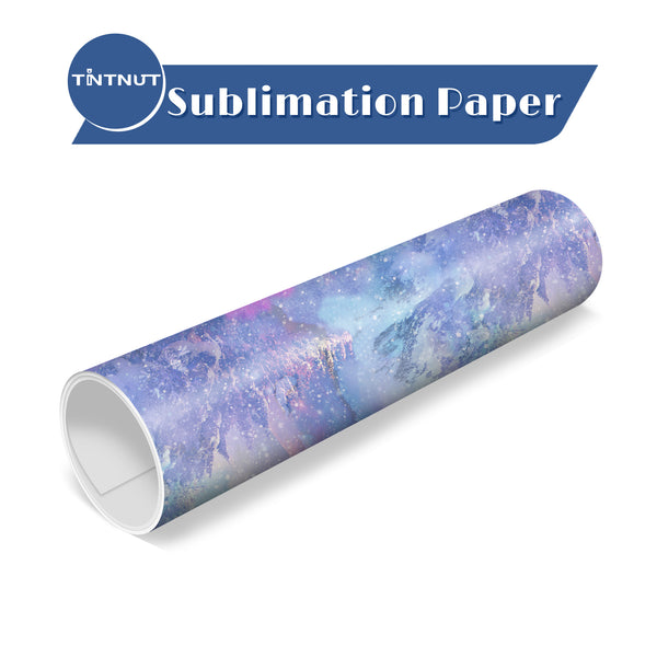 Tintnut Snowflake Pattern Sublimation Transfer Paper,Winter Snowscape Sublimation Transfer Sheets Compatible with Cricut for DIY Mugs,T-Shirts and Easy to use Transfer.