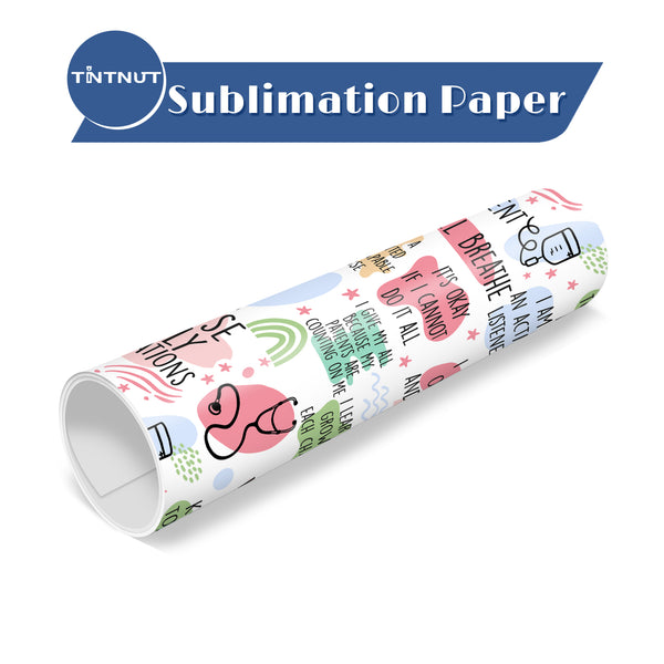 Tintnut Nurse Theme Sublimation Pattern Transfer Paper,Sublimation Transfer Sheets Compatible with Cricut for DIY Mugs,T-Shirts and Easy to use Transfer.