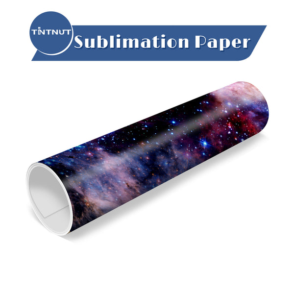 Tintnut Watercolor Sky Sublimation Transfer Paper，Colorful Pink Purple Sublimation Transfer Sheets Compatible with ALL Machine and Easy to use Weed