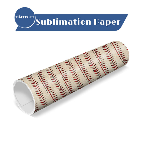 Tintnut Baseball Pattern Sublimation Transfer Paper,Sport Style Sublimation Ink Transfer Sheets Compatible with ALL Machine and Easy to use Weed.