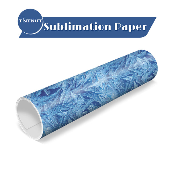 Tintnut Snowflake Pattern Sublimation Transfer Paper,Winter Snowscape Sublimation Ink Transfer Sheets Compatible with Cricut for DIY Mugs,T-Shirts and Easy to use Weed.