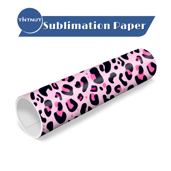 Tintnut Leopard Print Pattern Sublimation Ink Transfer Sheets,Leopard Pattern Sublimation Ink Transfer Paper Compatible with Cricut for DIY Mugs,T-Shirts and Easy to use Weed.
