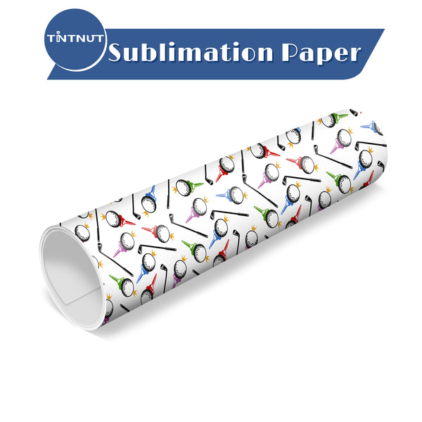 Tintnut Golf Pattern Sublimation Transfer Paper,Sublimation Ink Transfer Sheets Compatible with Cricut for DIY Mugs,T-Shirts and Easy to use Transfer.