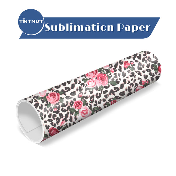 Tintnut Rose Pattern Sublimation Transfer Paper,Flowers Pattern Sublimation Ink Transfer Sheets Compatible with ALL Machine and Easy to use Transfer.