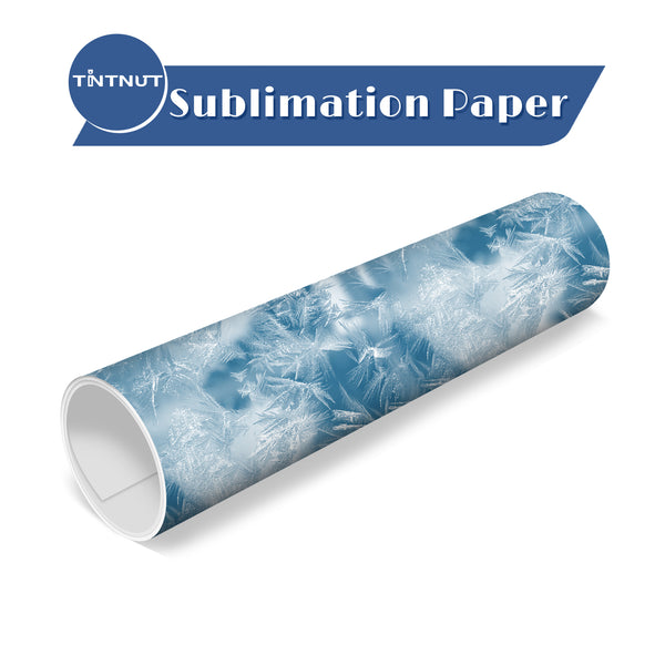 Tintnut Snowflake Pattern Sublimation Transfer Paper,Winter Snowscape Sublimation Ink Transfer Sheets Compatible with Cricut for DIY Mugs,T-Shirts and Easy to use Transfer.