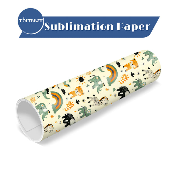 Tintnut Animals Pattern Sublimation Transfer Paper,Sublimation Ink Transfer Sheets Compatible with Cricut for DIY Mugs,T-Shirts and Easy to use Transfer.