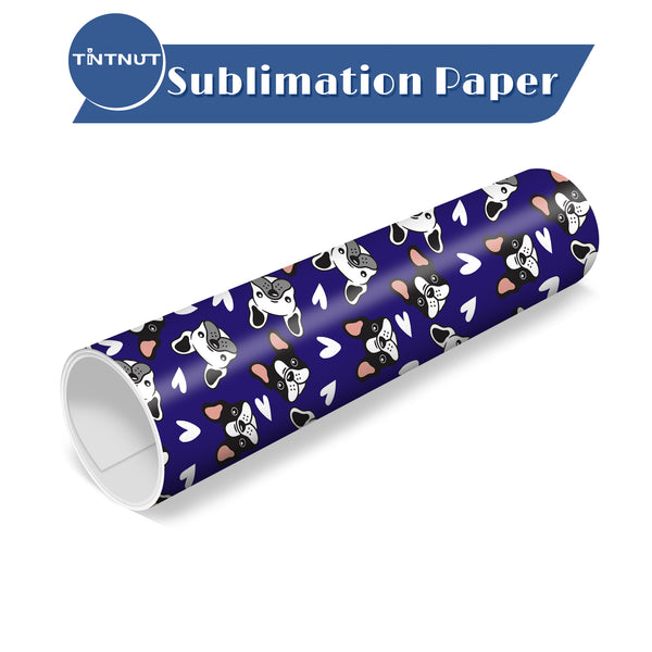 Tintnut Cartoon Dog Pattern Sublimation Transfer Sheets,Sublimation Transfer Paper Compatible with ALL Machine and Easy to use Weed.