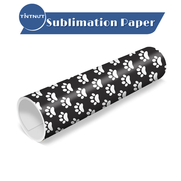 Tintnut Cartoon Dog Pattern Sublimation Transfer Paper,Dog Paws Sublimation Transfer Sheets Compatible with ALL Machine and Easy to use Weed.