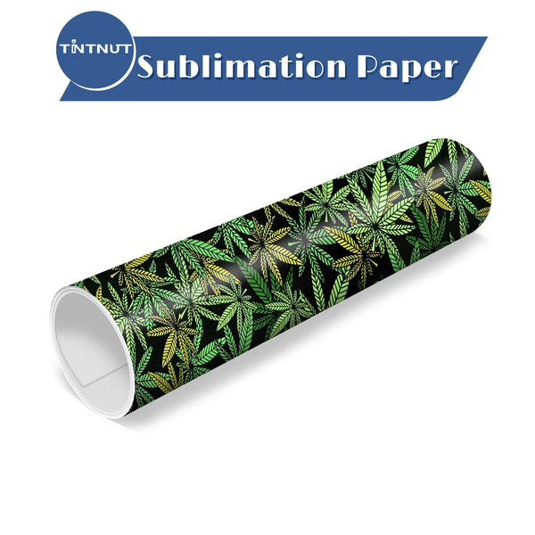 Tintnut Cannabis Sublimation Transfer Paper,Long Leaf Patterned Sublimation Transfer Sheets Compatible with Cricut for DIY Mugs,T-Shirts and Easy to use Weed