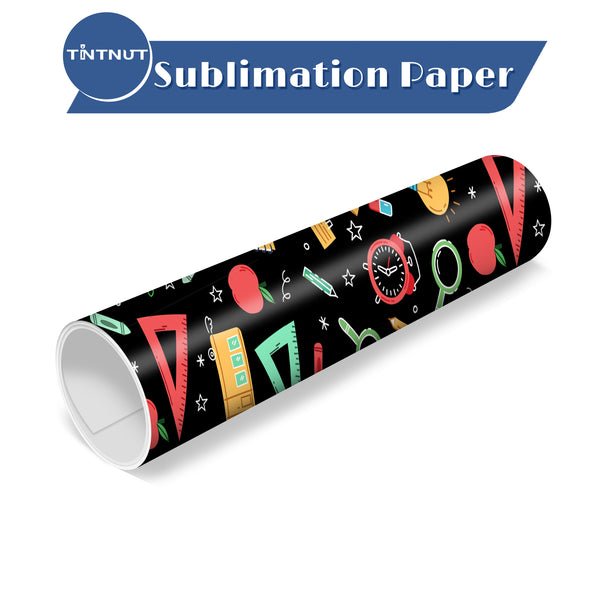Tintnut School Style Sublimation Transfer Paper,Sublimation Pattern Transfer Sheets Compatible with Cricut for DIY Mugs,T-Shirts and Easy to use Weed.