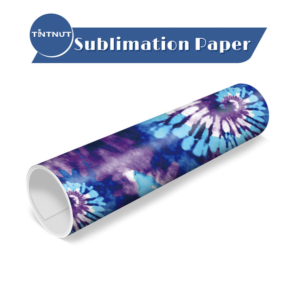 Tintnut Tie Dye Sublimation Transfer Paper,Vortex Patterned Sublimation Ink Transfer Sheets Compatible with Cricut for DIY Mugs,T-Shirts and Easy to use Weed