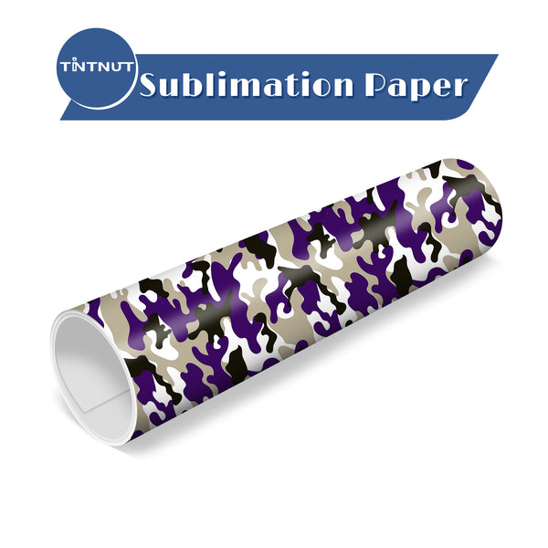 Tintnut Camo Pattern Sublimation Ink Transfer Sheets,Sublimation Transfer Paper Compatible with Cricut for DIY Mugs,T-Shirts and Easy to use Weed.