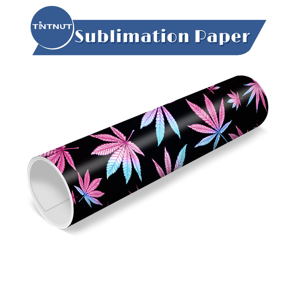 Tintnut Cannabis Sublimation Transfer Sheets,Long Leaf Patterned Sublimation Transfer Paper Compatible with Cricut for DIY Mugs,T-Shirts and Easy to use Weed