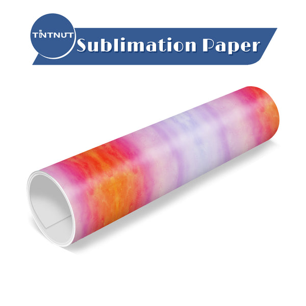 Tintnut Dreamy Pastel Rainbow Gradient Watercolor Pattern Sublimation Transfer Paper,Sublimation Transfer Sheets Compatible with Cricut for DIY Mugs,T-Shirts and Easy to use Weed.