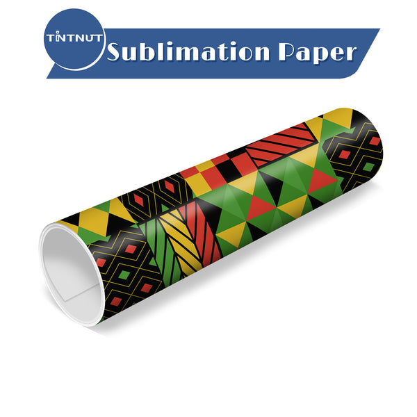 Tintnut Bright Color Sublimation Transfer Paper,Kawanzaa Pattern Sublimation Transfer Sheets Compatible with Cricut for DIY Mugs,T-Shirts and Easy to use Transfer.