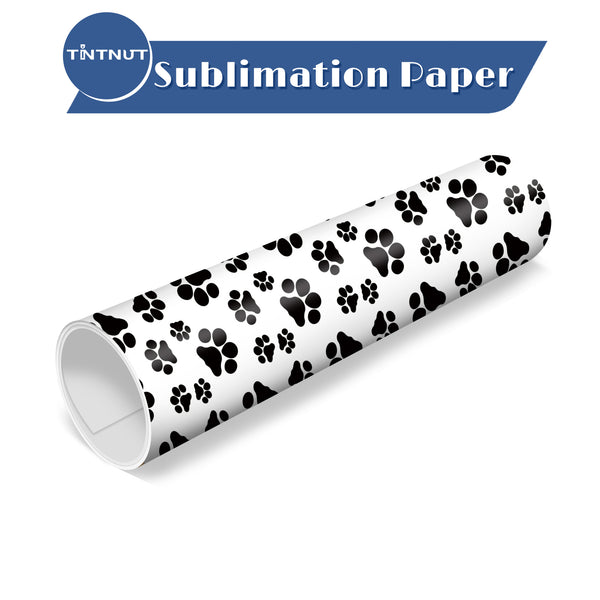 Tintnut Cartoon Dog Pattern Sublimation Transfer Paper,Dog Paws Sublimation Transfer Sheets Compatible with ALL Machine and Easy to use Transfer.