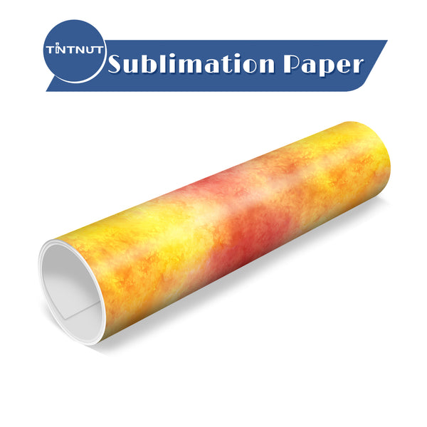 Tintnut Watercolor Sublimation Transfer Paper,Watercolor Gradient Sublimation Transfer Sheets Compatible with ALL Machine and Easy to use Weed.