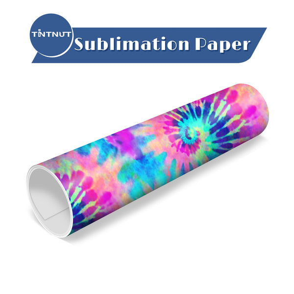 Tintnut Tie Dye Sublimation Transfer Paper,Sublimation Transfer Sheets Compatible with Cricut for DIY Mugs,T-Shirts and Easy to use Weed
