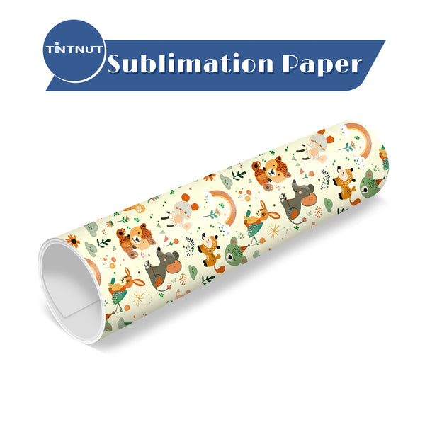 Tintnut Animals Pattern Sublimation Transfer Paper,Sublimation Transfer Sheets Compatible with ALL Machine and Easy to use Weed.