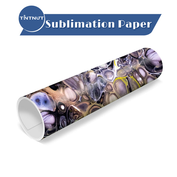Tintnut Liquid Colors Sublimation Pattern Transfer Paper,Watercolor Sublimation Ink Transfer Sheets Compatible with ALL Machine and Easy to use Transfer.